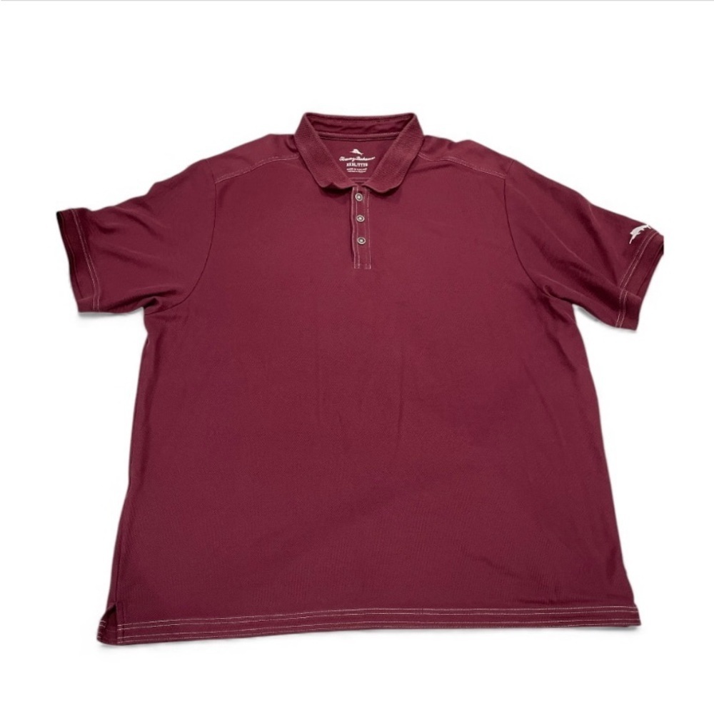Tommy Bahama Men's Burgundy Polo Shirt Big and Tall Size XXXL